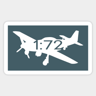 1:72 Plane (dark colors) T-Shirt Magnet